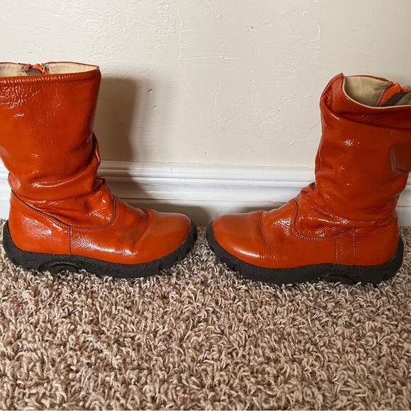 Naturino Kids Orange Zip Up Boots - Picture 4 of 7
